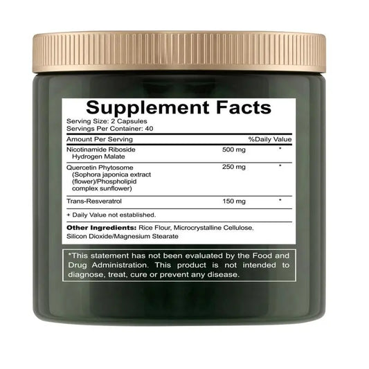 NAD Resveratrol | NAD+ Supplement | Liposomal Nicotinamide Riboside DEZEN