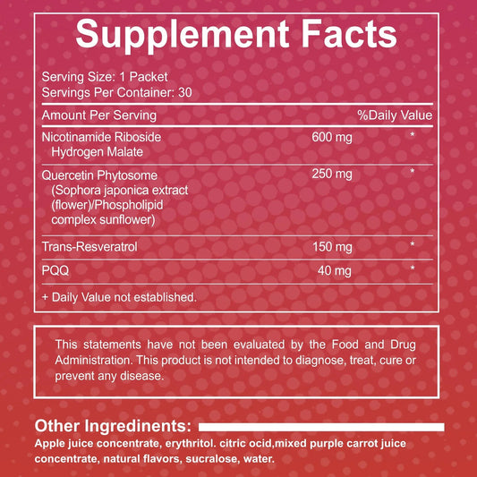 DEZEN NAD Resveratrol | Best NAD+ Supplement | NAD Liquid Drink Mix DEZEN