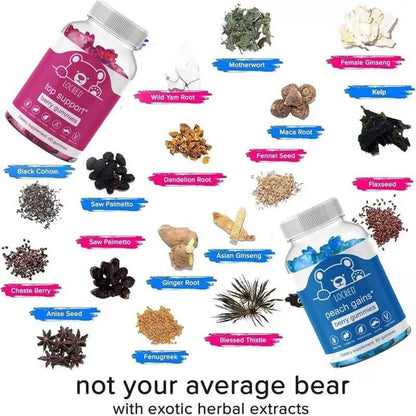 Natural Breast Enhancement Gummies and Butt Enhancing Gummies | Combo Pack DEZEN