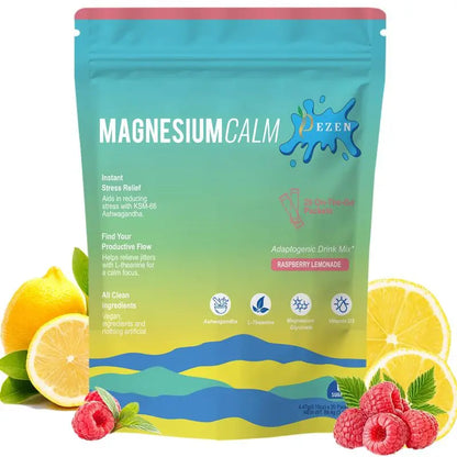 Calm Powder Magnesium | DEZEN Super Calm Drink Mix | Raspberry Lemonade DEZEN