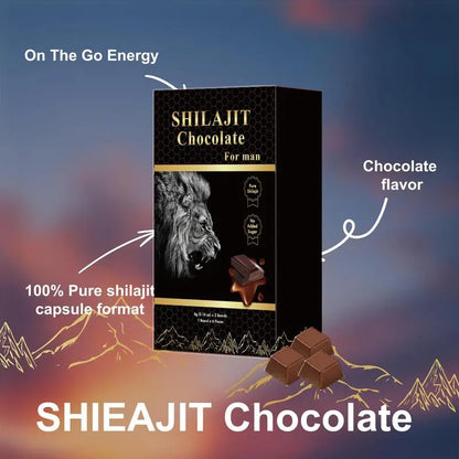 DEZEN Organic Shilajit Chocolate with Ashwagandha, Honey, 12 Pcs Each DEZEN