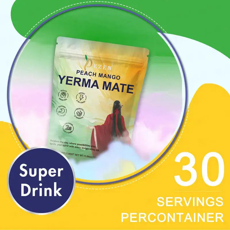 Yerba Mate Tea Bags & Calm Magnesium Powder | Combo Pack DEZEN