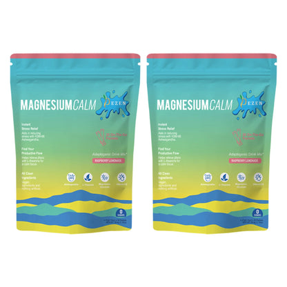 Calm Powder Magnesium | DEZEN Super Calm Drink Mix | Raspberry Lemonade DEZEN