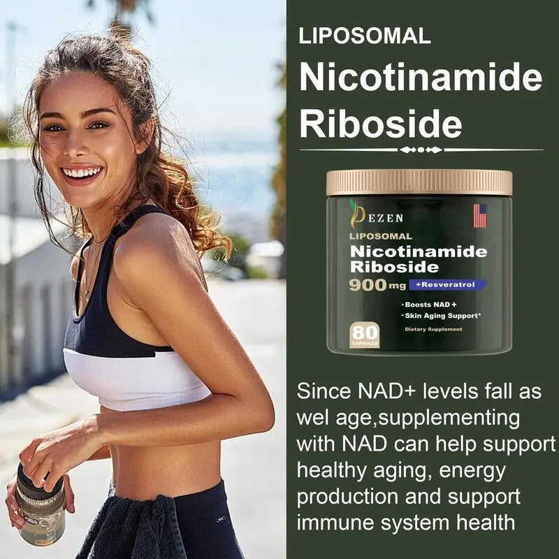 NAD Resveratrol | NAD+ Supplement | Liposomal Nicotinamide Riboside DEZEN