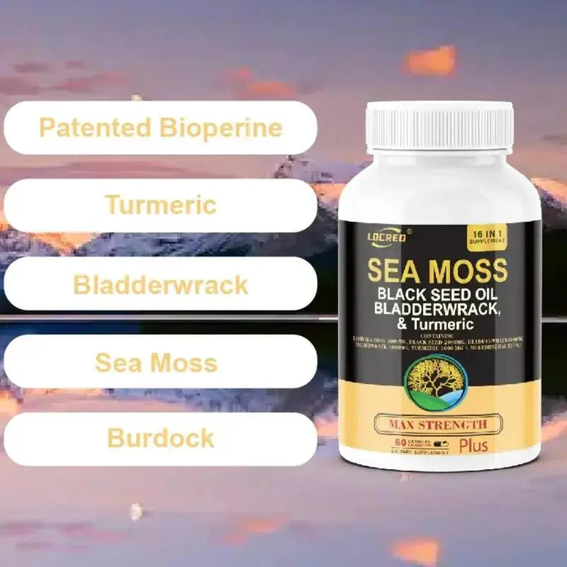 Sea Moss and Shilajit Capsule Combo Pack, 60 Count Each DEZEN