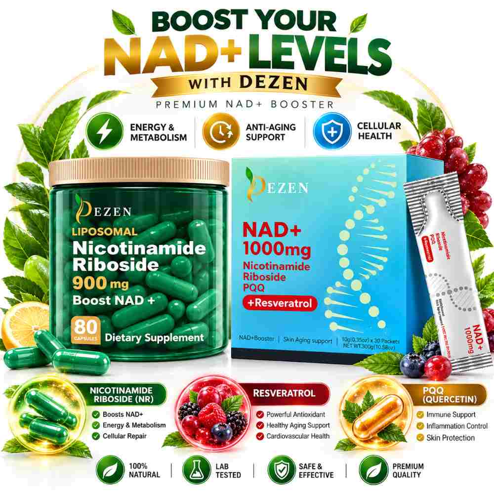 NAD+ Capsules & NAD Liquid Sachet Combo,  Liposomal Nicotinamide Riboside (NR)