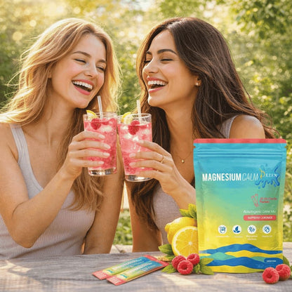 DEZEN Super Calm Magnesium Powder Drink Mix | Raspberry Lemonade | 20 Sachet Each