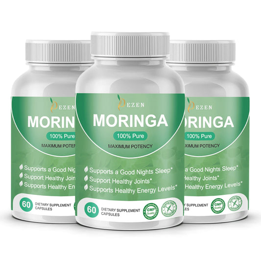 DEZEN Moringa Powder Capsules Superfood– Nutrient-Rich Antioxidant Superfood, A1