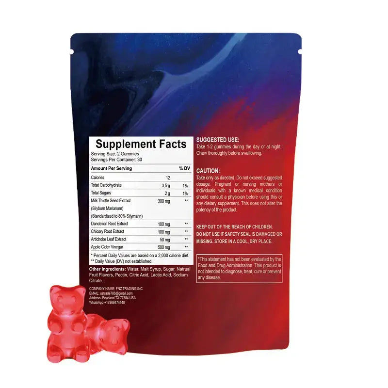 DEZEN Shilajit Gummies and Liver Cleanse Detox Gummies Apple Flavor | Combo Pack DEZEN