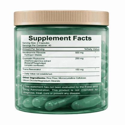 NAD+ Liposomal Nicotinamide Riboside Supplement | NAD Resveratrol